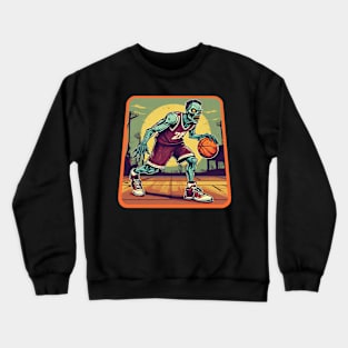 Zombie basketball Crewneck Sweatshirt